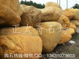 大型假山駁岸造景黃蠟石、點景散置黃蠟石