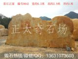 6.2米寬臥石大型黃蠟石、刻字迎賓石 編號0642