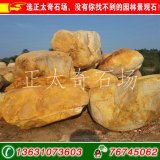 批發(fā)園林景觀擺設點綴黃蠟石、工程造景石